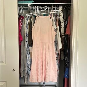 Forever 21 Light Pink Ribbed Dress
